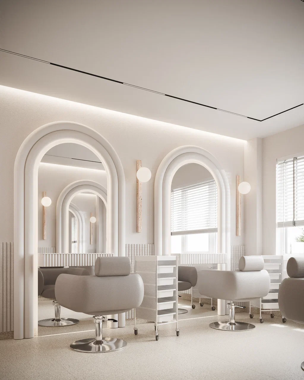 

Beauty Salon Store Furniture Nail Salon Store Decorative Hair Salon Shop Interior Furniture Design with Nail Table