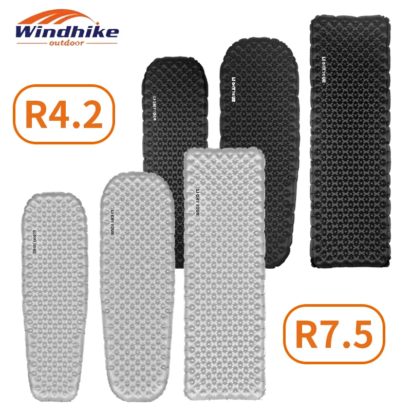 

Windhike R7.5 R4.2 Inflatable Mattress Thickened Outdoor Hiking Sleeping Pad Ultralight Thermal Insulation Air Cushion Mat Bed