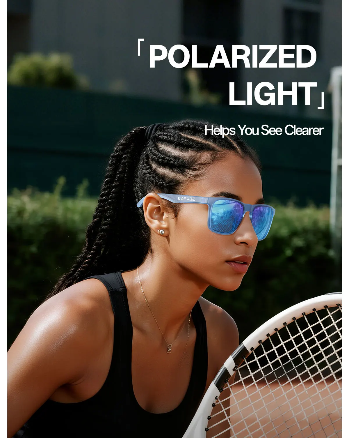 Kapvoe Neue Sport Polarisierte Sonnenbrille Männer Fahren Angeln Golf Im Freien Photochrome Gläser Laufen Frauen Wandern UV400 Brille – Detail 4