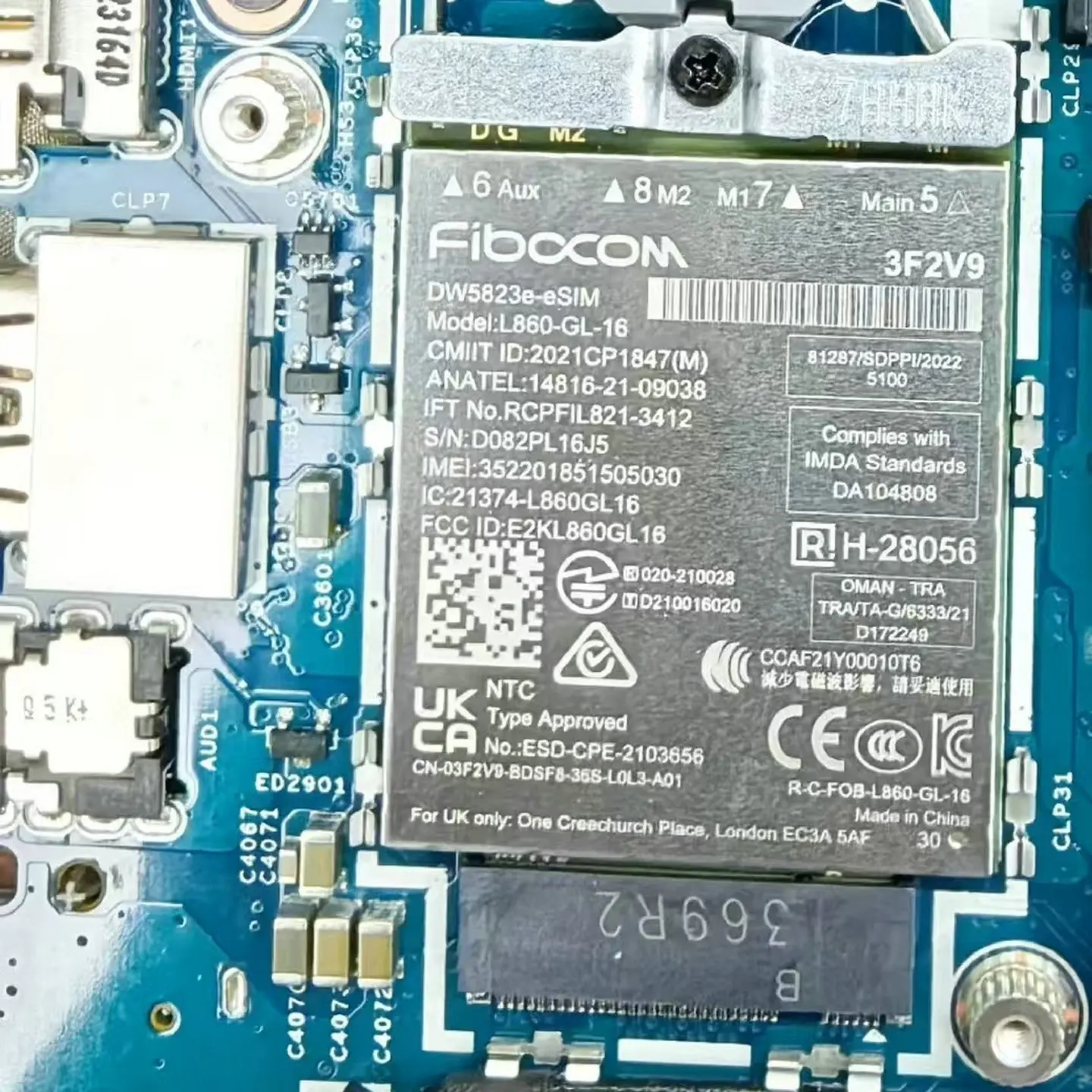 

Для DELL 3540 5440 7340 7440 7640 3480 модуль 4G L860-GL-16 DW5823E