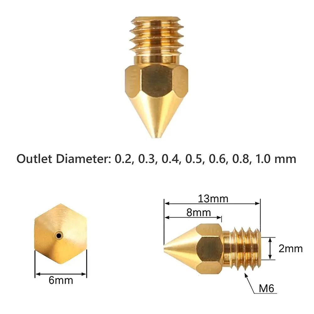 Produktbild von 32-teiliges 3D-Drucker Düsenset Aus Messing – 8 Größen Von 0,1–1,0 Mm, Passend Für Ender 3, Elegoo Neptune & CR-10