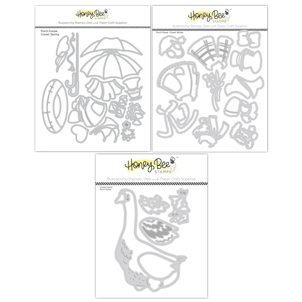 New Cutting Dies 2026 Lovely Layers Porch Goose Metal Cut Die Clear Stamps Handmade Embossing DIY Scrapbooking Decoration