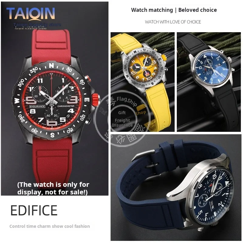 حزام ساعة مطاطي فلورو سريع التحرير ، حزام ساعة لبريتلينغ ، سوبر أوشن ، ذئب أصفر ، لون المنتقمون ، رجال ، 20 ، 22