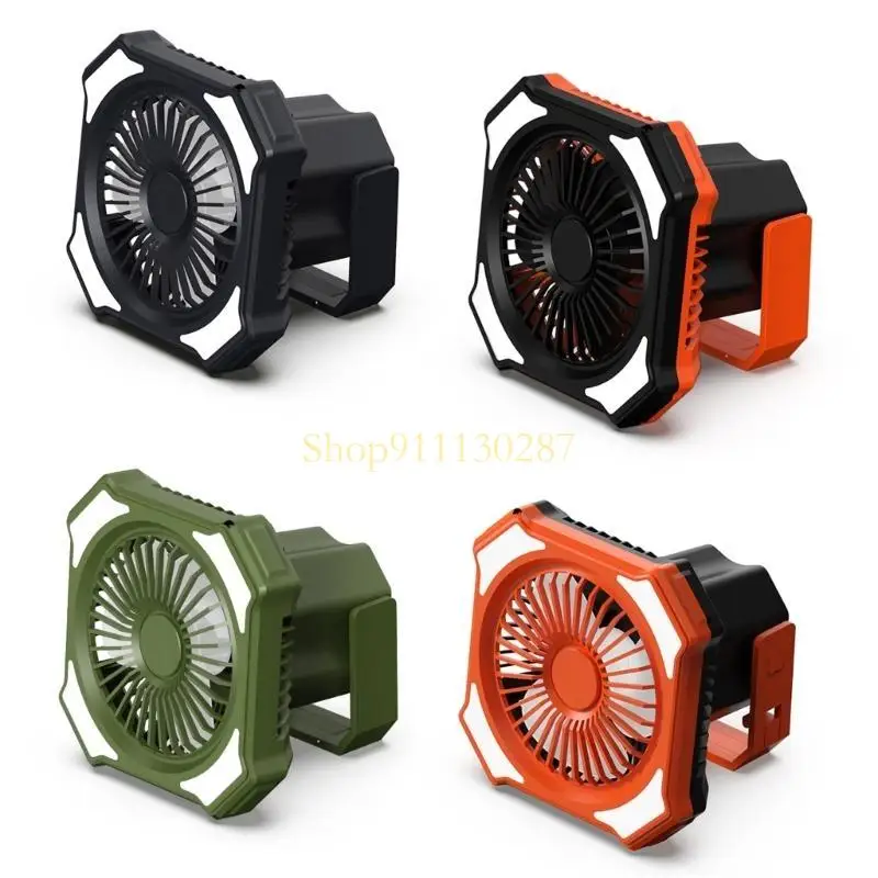 J1HC Battery Desk Fan مع بطارية مدمجة ، ورياح قوية ، ومشجع التخييم للعمليات الهادئة