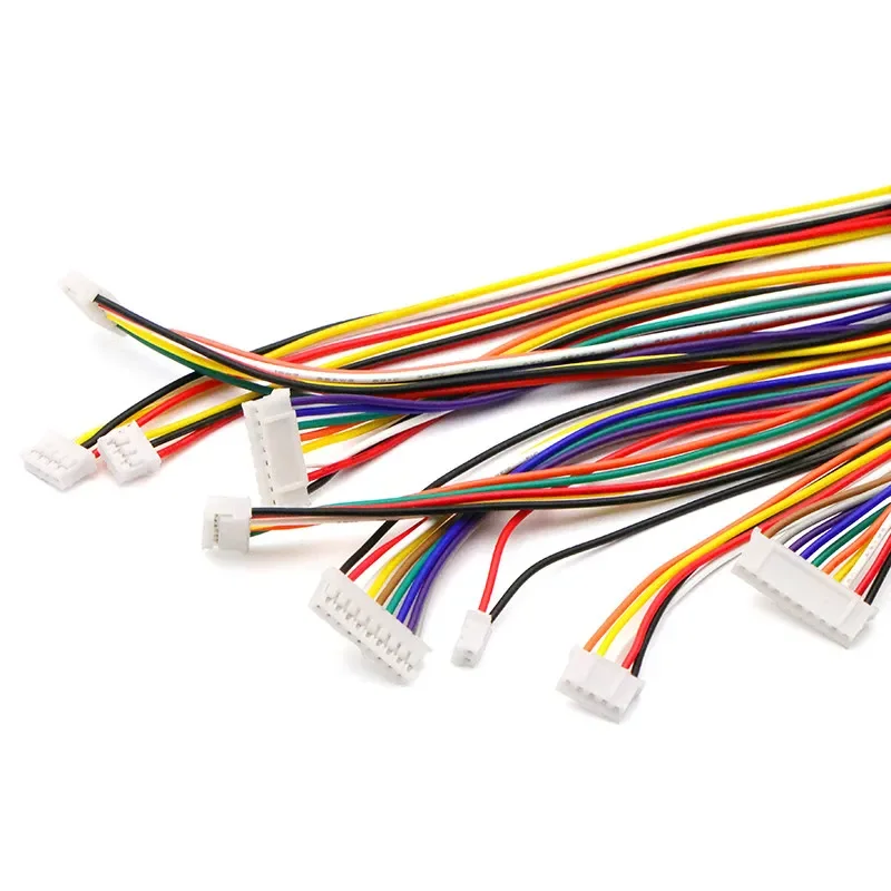 10pc SH1.0 1.25 ZH1.5 PH2.0 XH2.54 20cm 2P 3P 4P 5P12P Electronic Cable Assembly One Side Plug Wire Crimp Terminal Connector