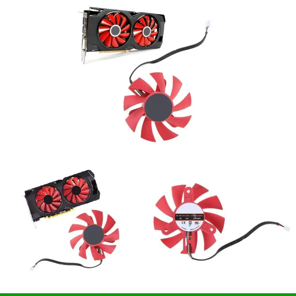 

U55C FD8015U12S 4PIN 12V 0,5A COOLER FAN ГААССА Охлаждение VGA FAN для AMDRX570