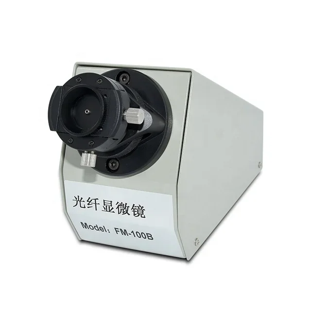 طقم كاشف الألياف البصرية 200/400X مجهر الألياف البصرية FM100B مع شاشة عرض مجهر الألياف 8 بوصة