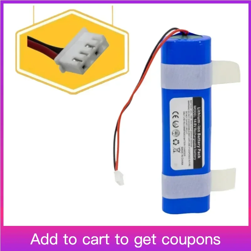 

14.8v 3200mah Rechargeable For Ecovacs Deebot DJ35,DJ36,DK35,DK36,DN520 Robot Vacuum Cleaner 18650 Battery High Quality