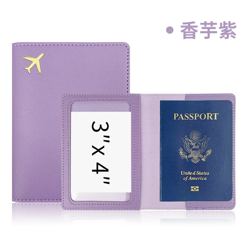 Personalized Passport Holder with Name Travel Case Printed Name Document Holder Gift for Her Gift for Him