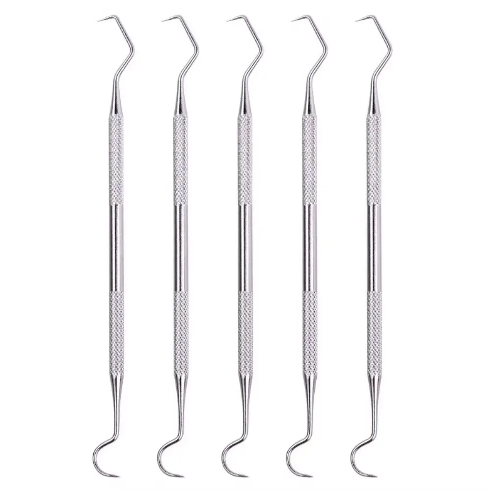 Stainless Steel Double Ends Tartar Scraper Dental Teeth Clean Hygiene Explorer Probe Scaler Stain Plaque Remover Dentistry Tools