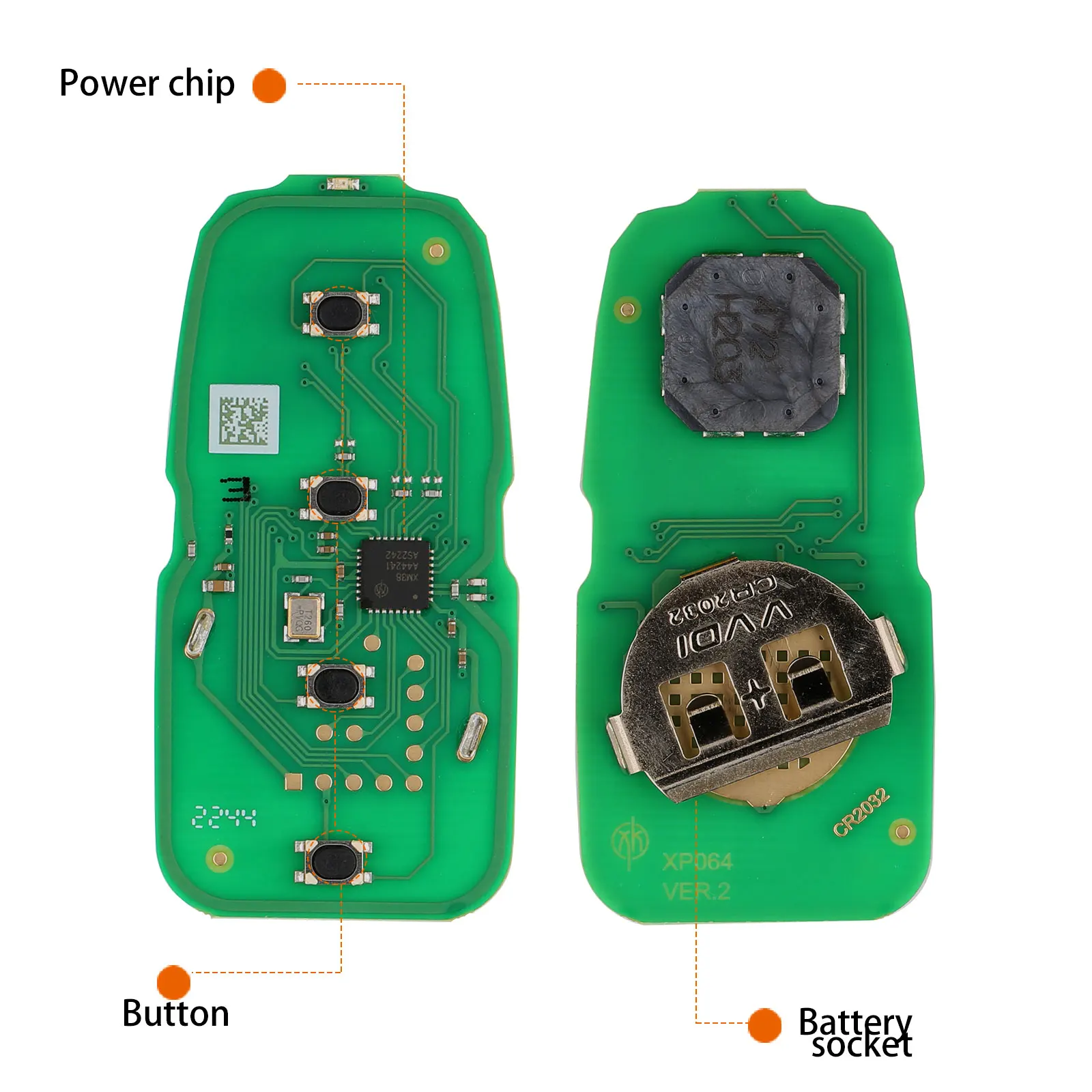 أحدث Xhorse XSCH01EN KE.LSL نمط XM38 مفتاح ذكي عالمي 5 قطعة/الوحدة