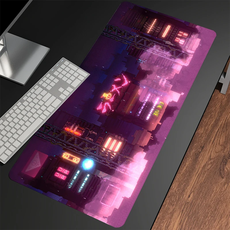 Tapete do rato de néon mousepads grande gaming mousepad xxl tapete do rato grande teclado tapete de mesa para computador portátil