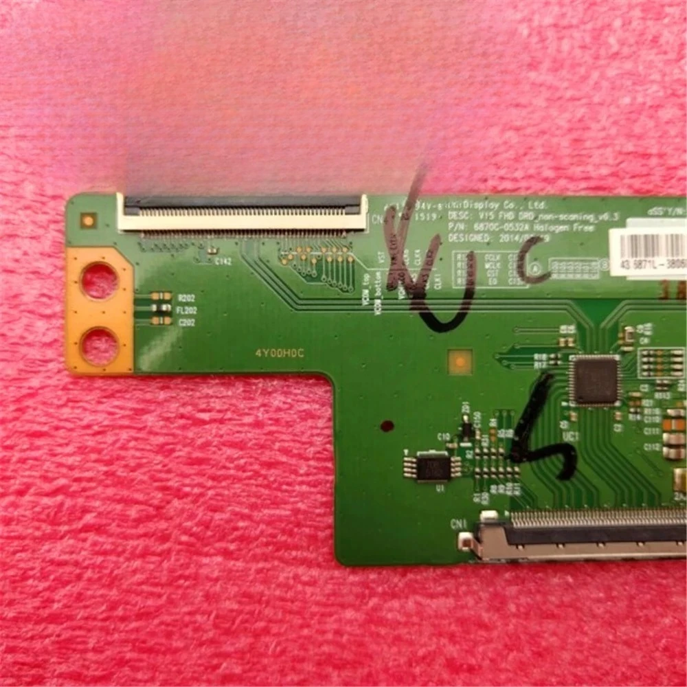 Tes asli yang baik untuk papan T-con untuk papan logika 43 inci V15 FHD DRD E8844194V-0 6870C-0532A