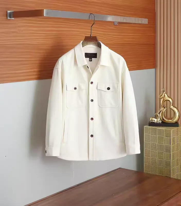 LP 25aw الكشمير طية صدر السترة الأعمال سترة عادية بسيطة #3