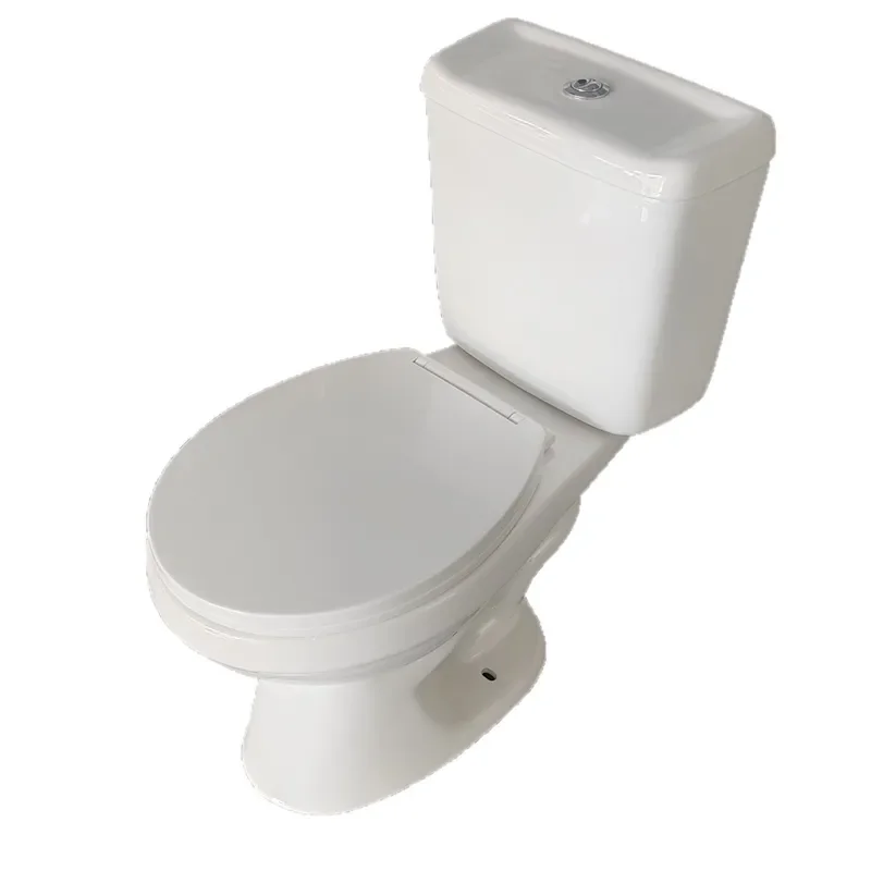 Split Siphon Toilet with Water Tank and Seat Two Piece Design Water Saving Bathroom Fixture