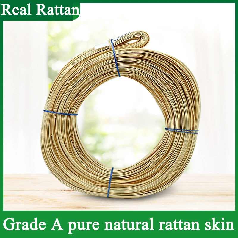 1.5-3mm de largura 500/1000g indonésio natural rattan pele material de seda decoração diy tecelagem móveis bule alça reparação