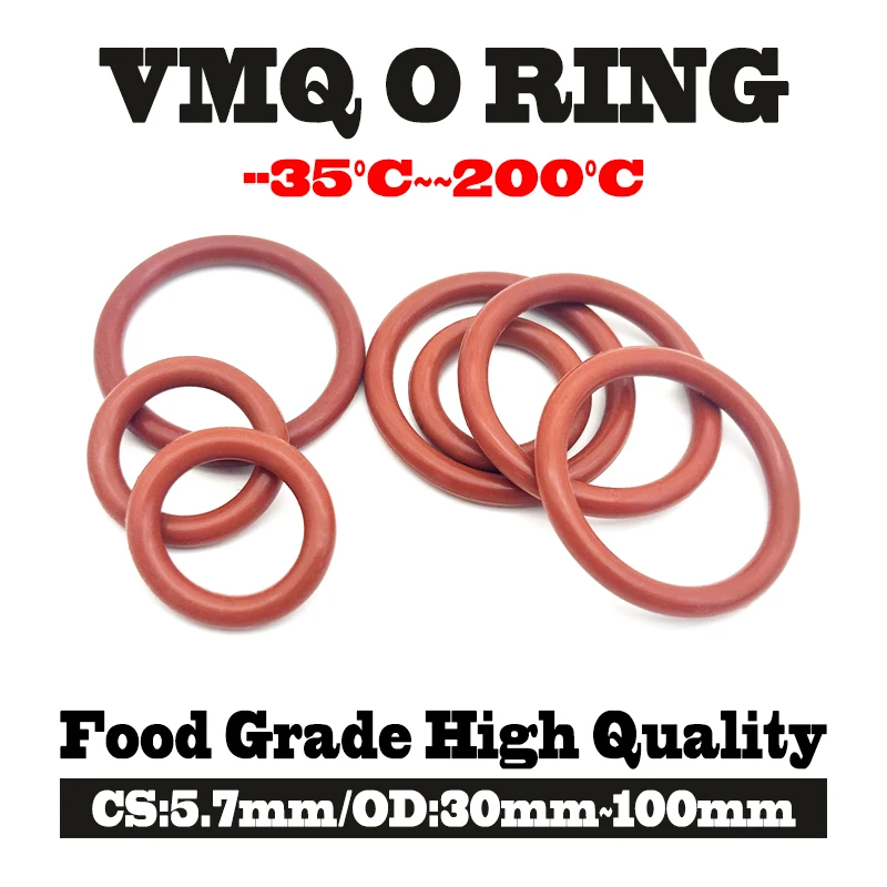 10 Pcs Red Silicone…