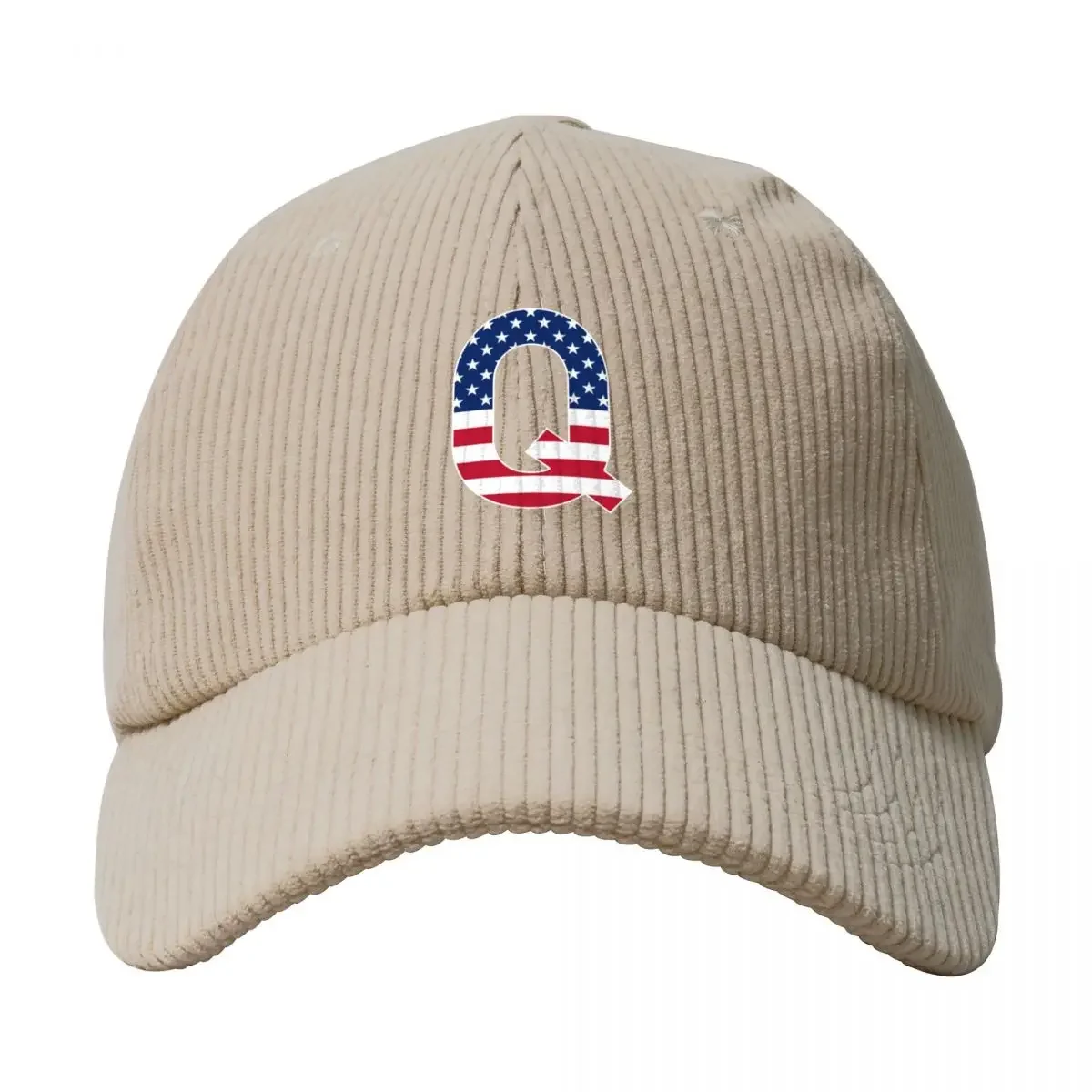 Letter Q Capital Alphabet Q American Flag Gifts Corduroy Baseball Cap Designer Hat Hat Man Luxury Woman Hats Men's