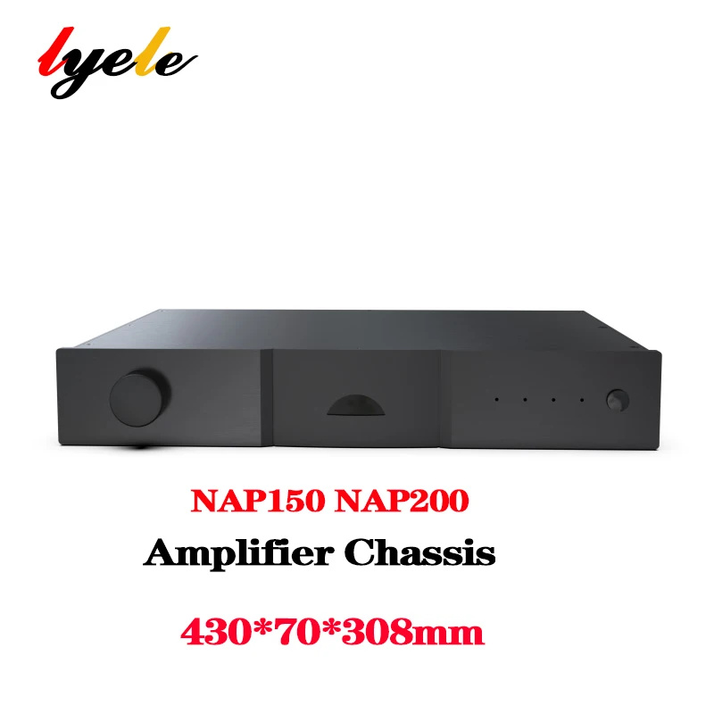 All Aluminum Power Amplifier Chassis Copy NAIM NAP150 NAP200 Case DIY HiFi Audio Preamp Enclosure