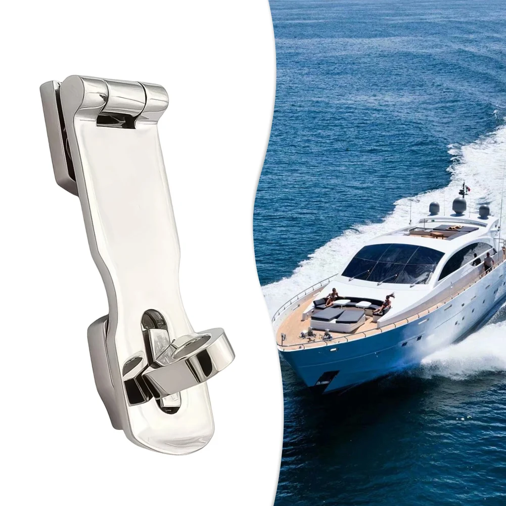 3 Inch Swivel Safety Hasp Marine Grade 316 Stainless Steel Door Locking Latch For Boat Yacht Cabinet Home Security Hardware