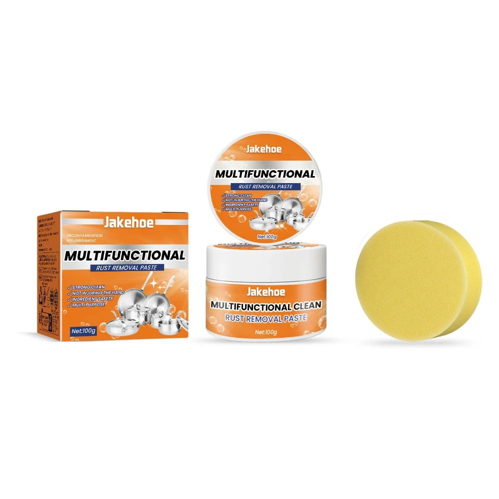 Pasta de limpeza de aço inoxidável para limpeza de utensílios de cozinha, fogões e paredes, remoção de manchas teimosas e graxa do Bo