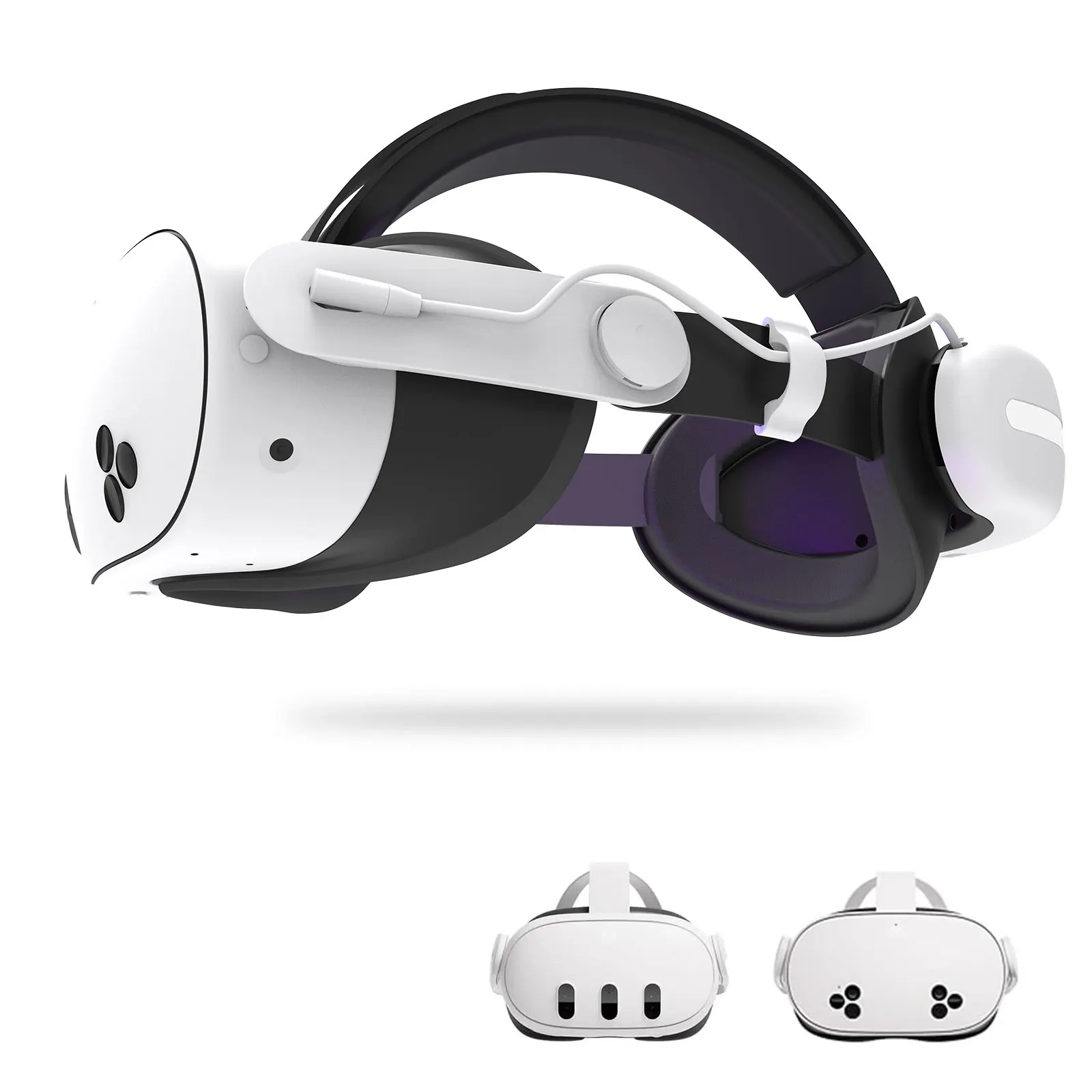 

Head Strap for Meta Quest 3/3S with 12000mAh Battery Head Strap Replacement quest 3s accessorie Adjustable Comfort Fast Charging