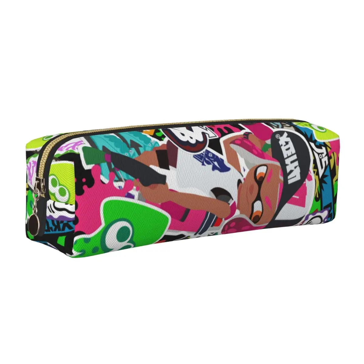 

Splatoon Game Pencil Cases Lovely Cute Octopus Pen Holder Bags Kids Big Capacity Office Gifts Pencil Pouch