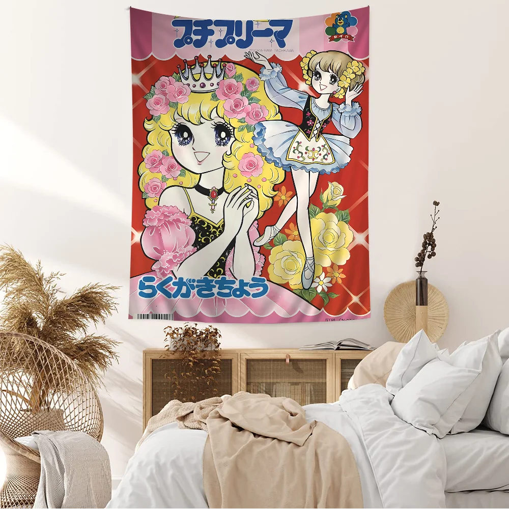 Candy Candy Anime fai da te arazzo da parete per soggiorno casa dormitorio Decor Wall Art Decor