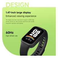 Global Version Xiaomi Band 9 Active Mi Smart  Bracelet 10 Color 1.47'' Blood Oxygen Heart Rate 5ATM Waterproof Wristband