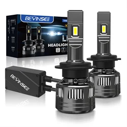 BEVINSEE V45 H7 LED Headlights H4 High Low Beam 120W 22000LM CANBUS H11 H1 9005 HB3 9006 HB4 H8 H9 9012 Auto LED Headlamp Bulbs