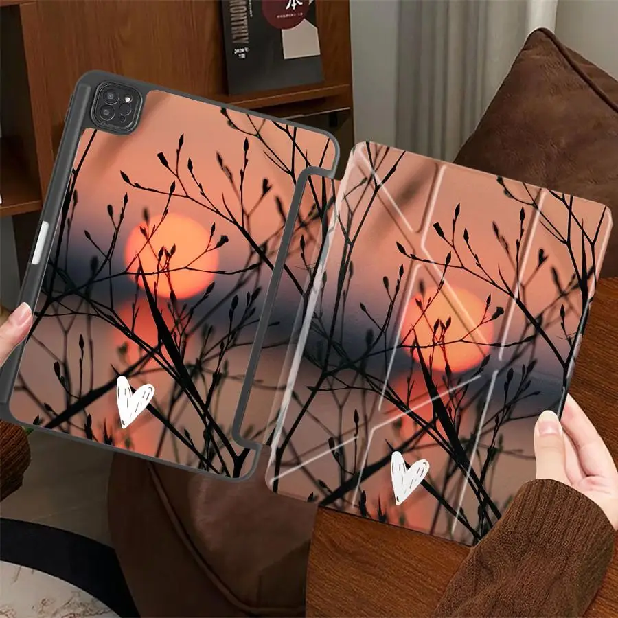

Tablet Case For iPad Pro 2025 Mini 6 7 Pro 11th 10th 9th 8th 7th 12.9inch Air 4 5 M3 M2 M4 11inch Holder Cover Sunset Scenery