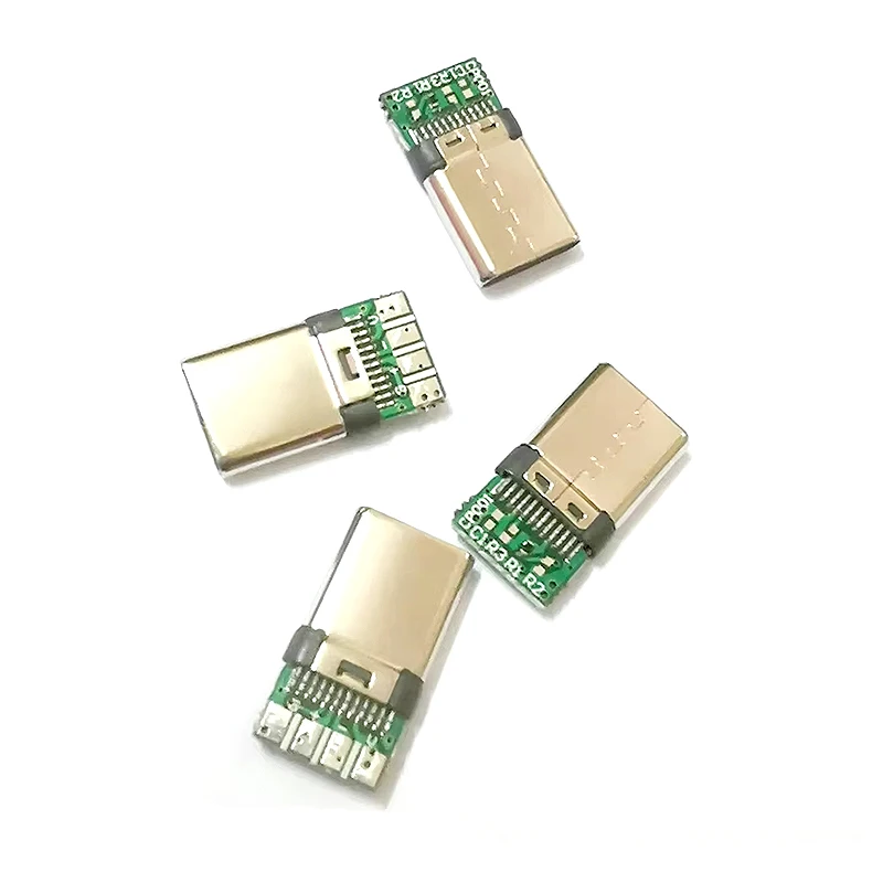 5 قطع USB 3.1 type-C ذكر المشبك التوصيل مع واجهة سلك لحام لوحة دارات مطبوعة