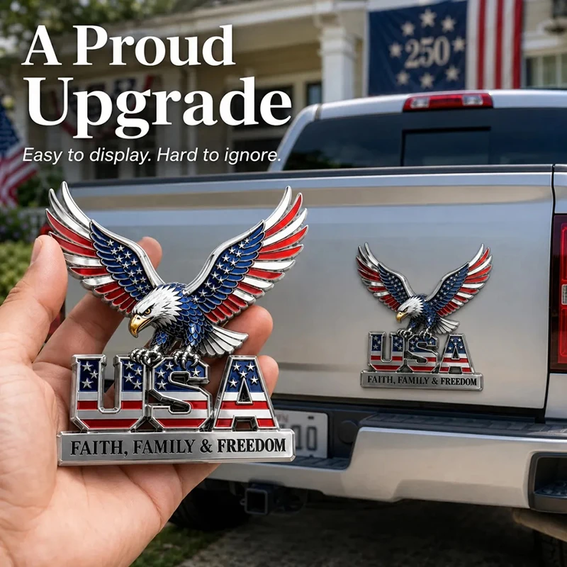 Car Decors Eagle Logo Badge Car Design American Eagle Decorative Painting Body Stickers Waterproof on Bumper Rear Stickers
