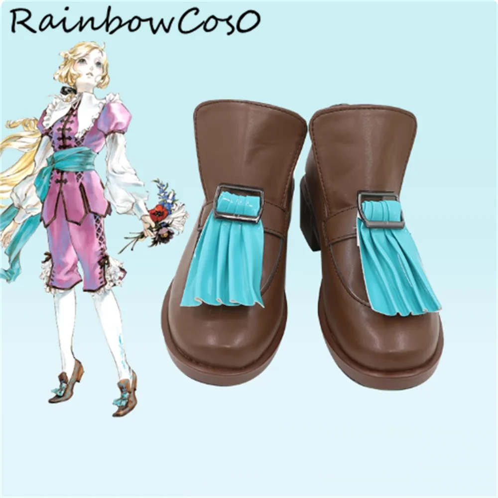 マリア・レナード キャッスルヴァニア シンフォニー・オブ・ザ・ナイト コスプレ靴 ブーツ ゲーム アニメ パーティー ハロウィン RainbowCos0 W5203