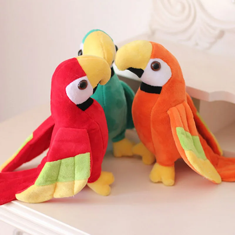 New Arrive 20cm Cute Rio Macaw Parrot Plush Toy Stuffed Doll Bird Boys Girl Birthday Gift Home Decor