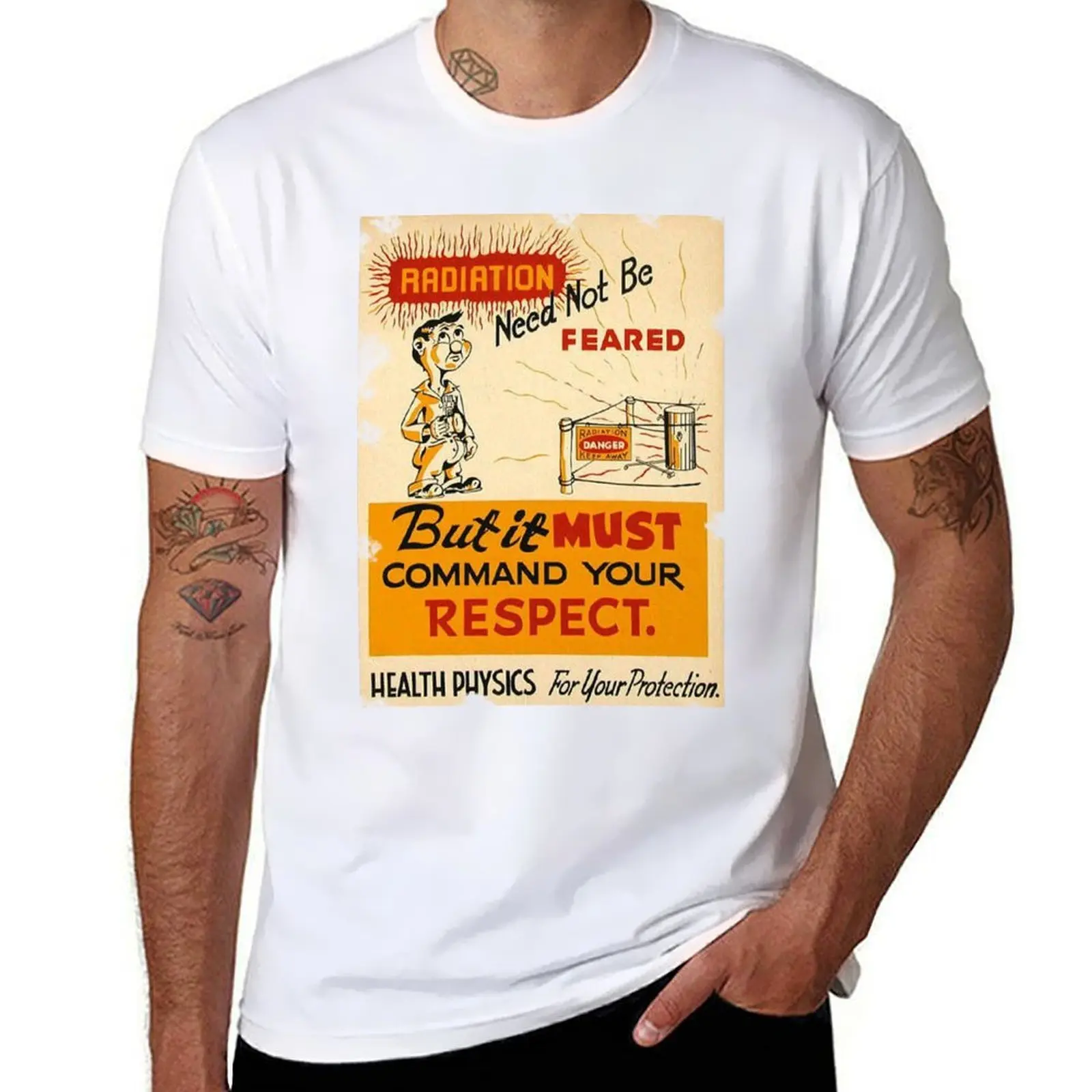 

Radiation 1950 poster vintage T-Shirt t shirt man luxury man tshirt T-Shirt