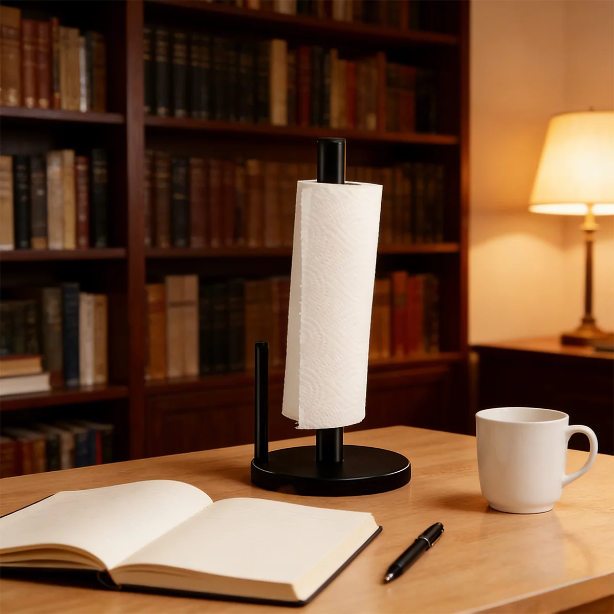 

Freestanding Paper Towel Holder Countertop Metal Tissue Stand