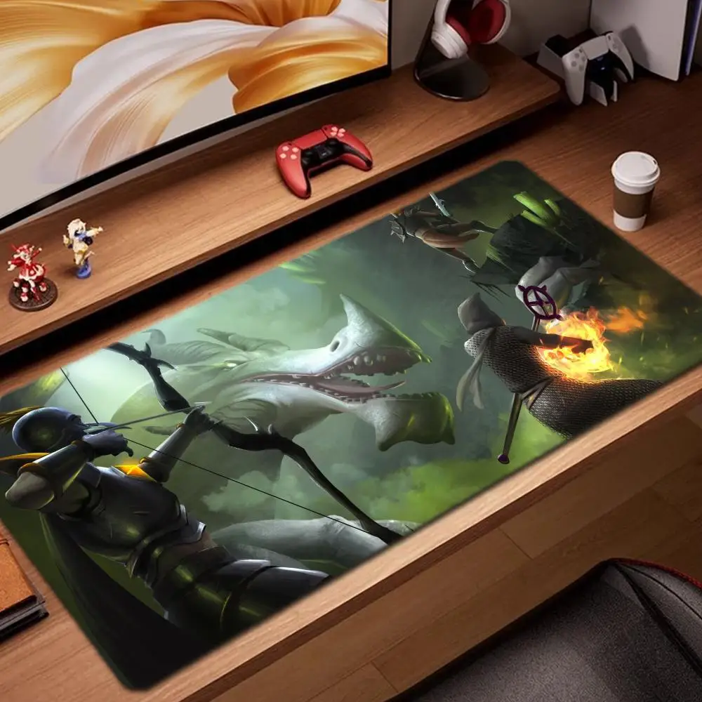 

Game runescape wallpaper Mouse Pad Game Accessories keyboard pad XXL large locking edge 900X400 mm table mat Gaming mousepad