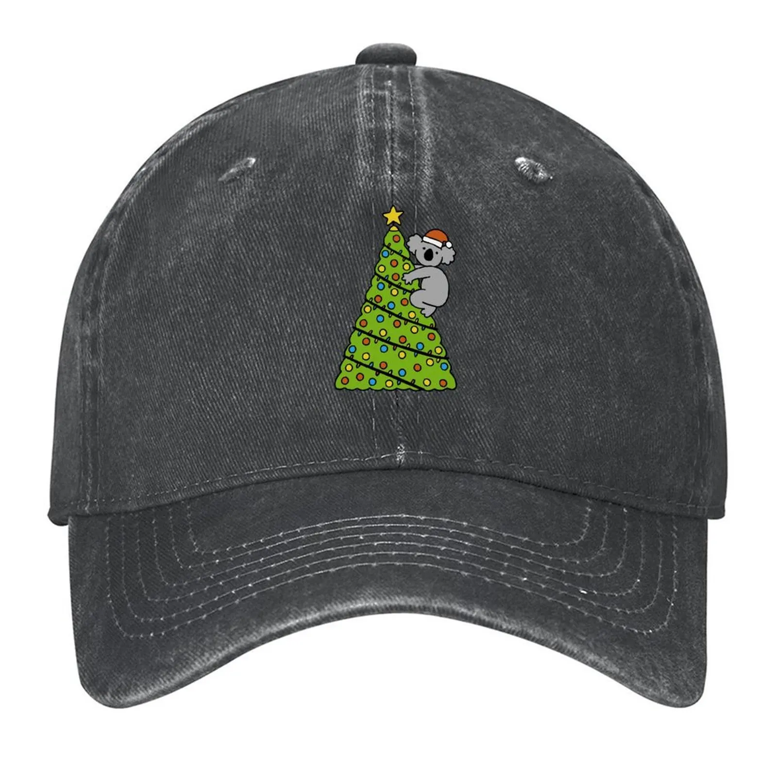 

Christmas Tree Koala Baseball Cap Funny hats Male hat Bobble Hat party Hat Elegant Women's Hats Men's