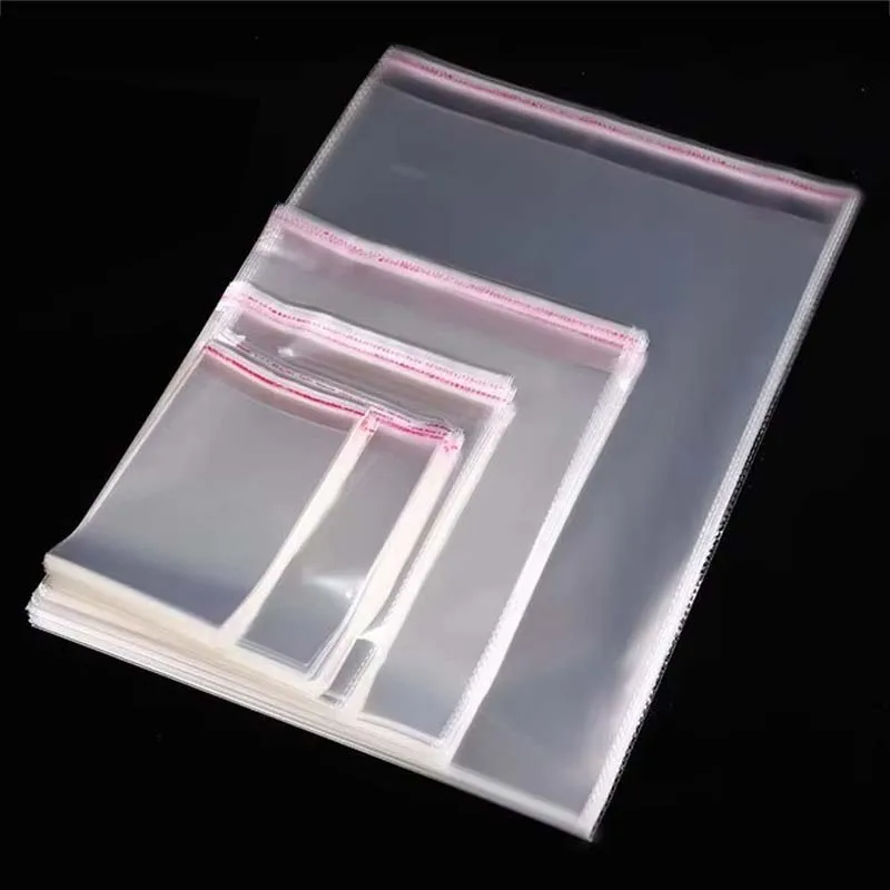 30 Stück transparente Plastiktüten OPP-Beutel Kleidung Verpackung Klare Aufbewahrung Geschenktüte Mehrere Größen selbstklebend hochwertig TMZ – Detail 6
