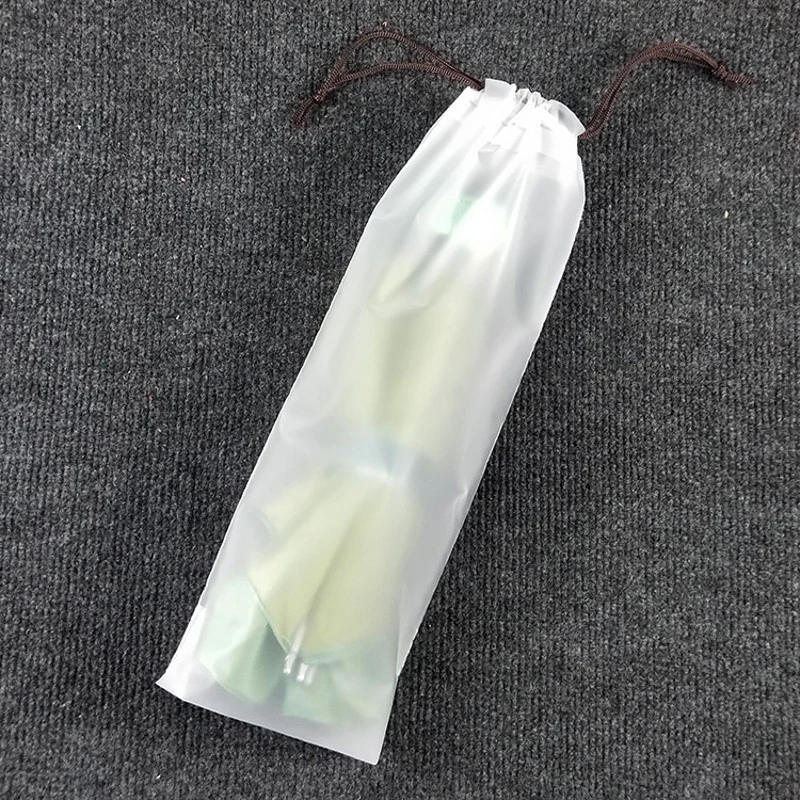 1/2/5 Pcs Portable Umbrella Cover Bag With Drawstring Reusable Matte Translucent Eva Material Umbrella Drip-Proof Organizer