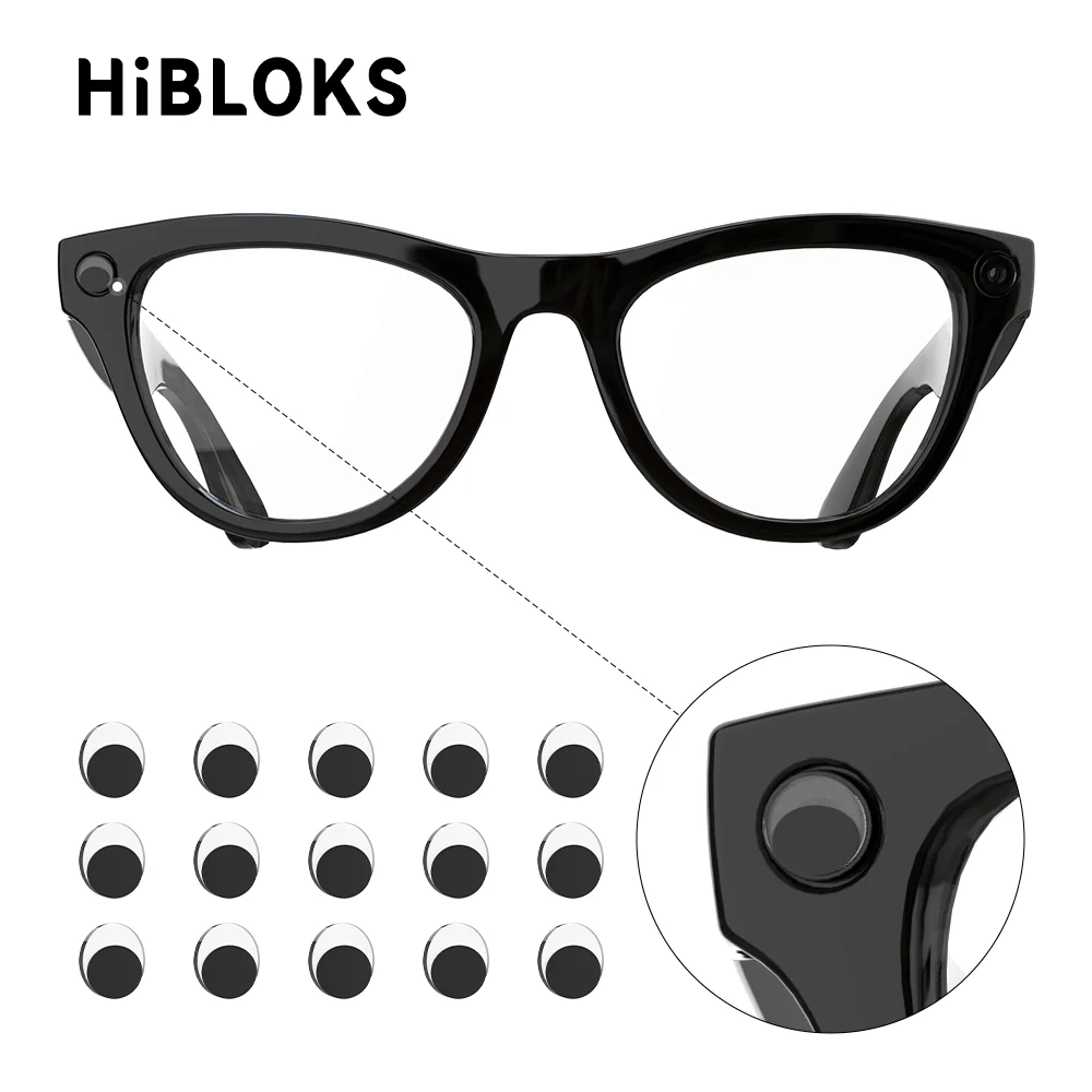 

HIBLOKS новая светодиодная наклейка с затенением, 15 шт. для Ray-Ban Meta Wayfarer/Skyler/Headliner/Oakley Meta HSTN AI, аксессуары для умных очков