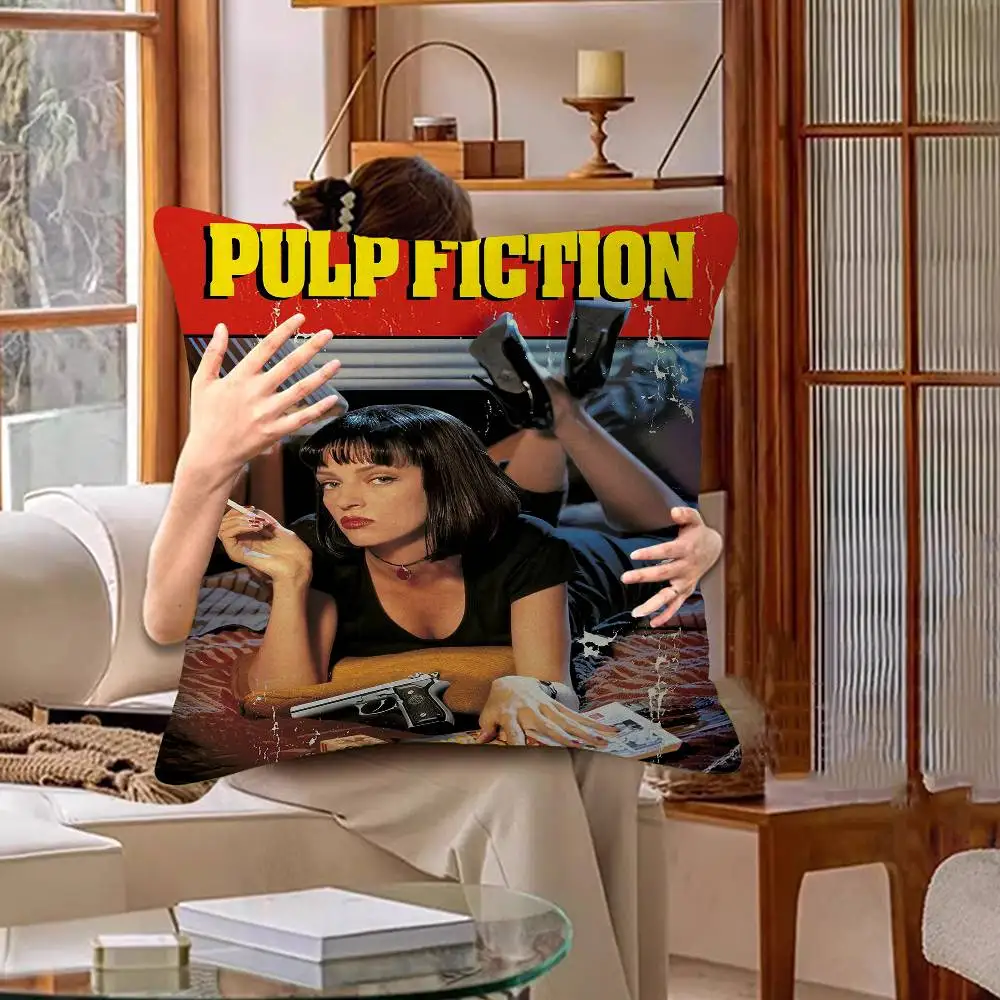 Pulp Fiction Classic Movie Personalized Picture Text Home Decorative Pillows Household Gifts 45x45cm