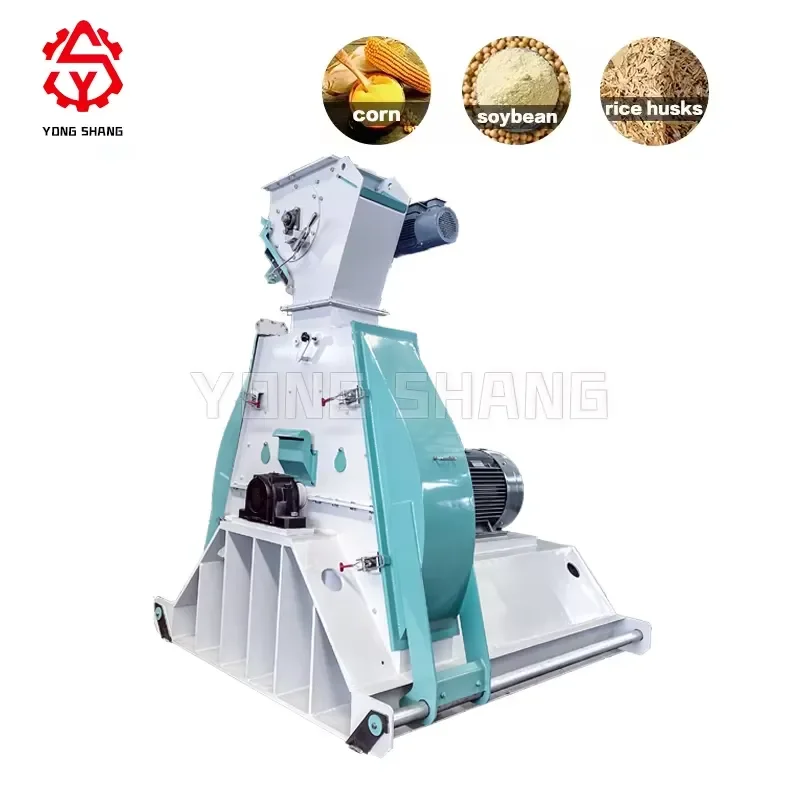 Recycling Machine 2026 Liyang YS SFSP112*30 5-6ton/h 55kw Electric Hammer Mill For Animal Feed Processing High Productivity
