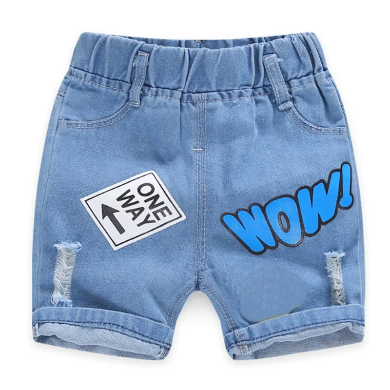 New Summer Baby Boys Denim Shorts Fashion Hole Cotton for Children Jeans Kids Casual Cowboy Shorts Girls Toddler Beach Pants 2-8