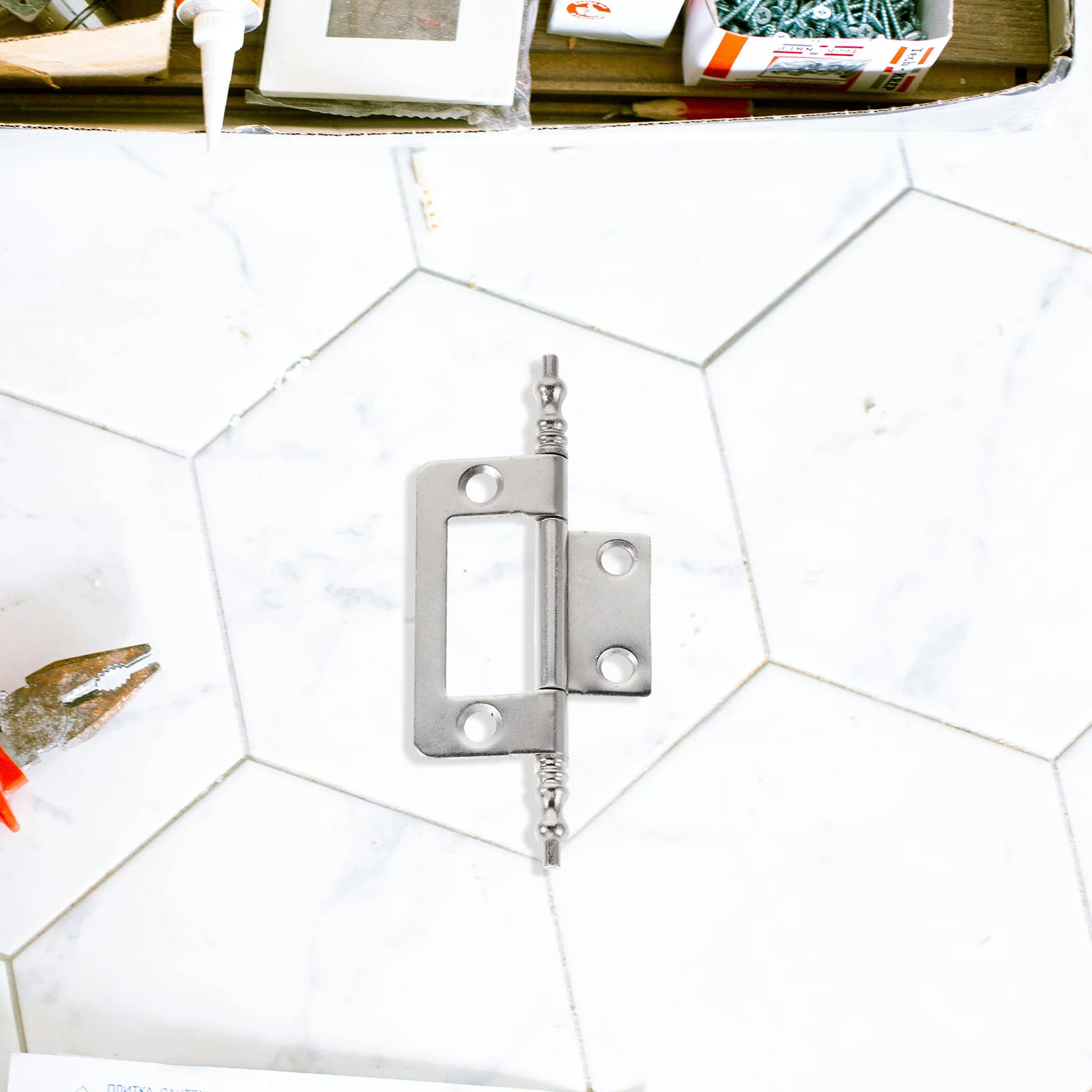 

16Pcs Concealed Cabinet Hinges Metal Butt Hinge for Kitchen Wardrobe Drawer Doors Smooth Silent Closure Flat Mount Hardware