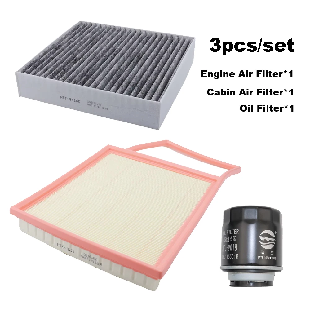 

3pcs Filter Set For DENZA N8 2023 2024 PHEV Engine Accessories A/C Interior Cabin Air Gas Oil Filter Kit Spare Parts