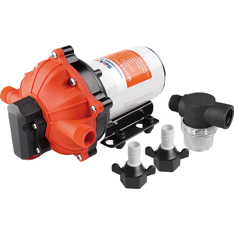 

Высоконапорный диафрагменный насос SEAFLO DC12V 5.0GPH для автодомов, морских судов, электрических систем полива сада, мойки автомобилей и домашних распылительных систем