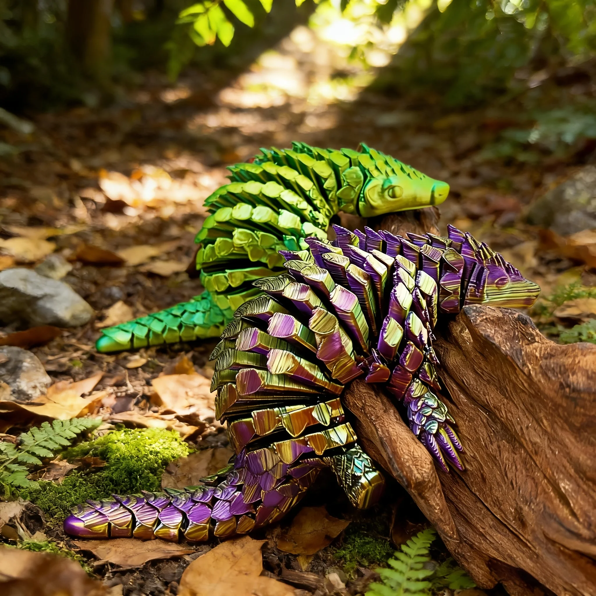 3D printing gradient colors, cute scales, multi pangolin, multi-color gradient key