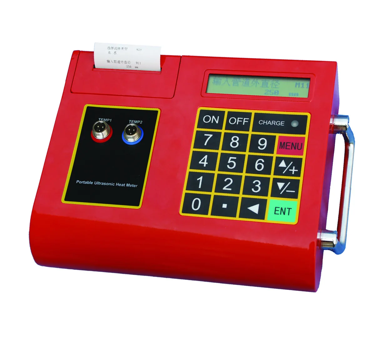 Portable ultrasonic liquid water flow meter